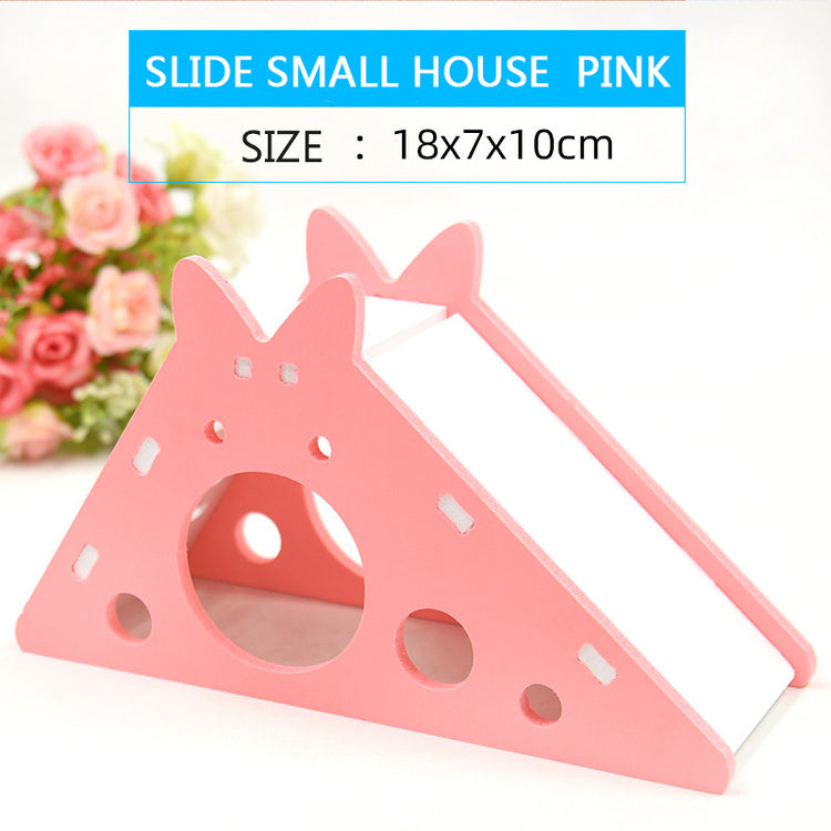 Hamster Toys Slide Hut PVC Assembly Color Hut Slide Toy Golden Bear Hamster Supplies