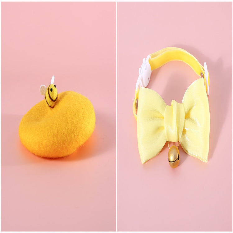 Pet Wool Cartoon Colored Bud Hat