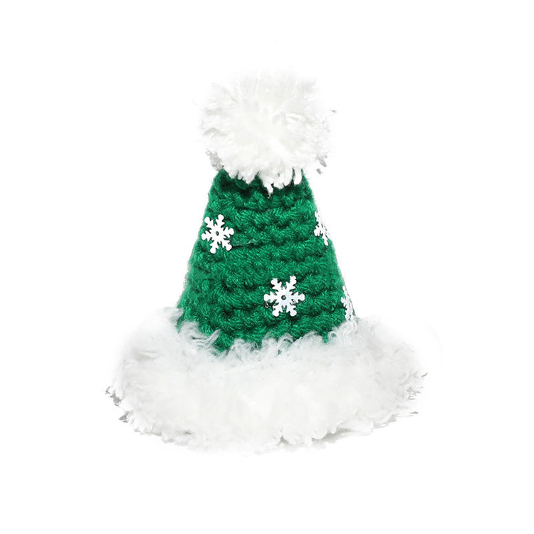Pet Christmas Hat Hand Woven