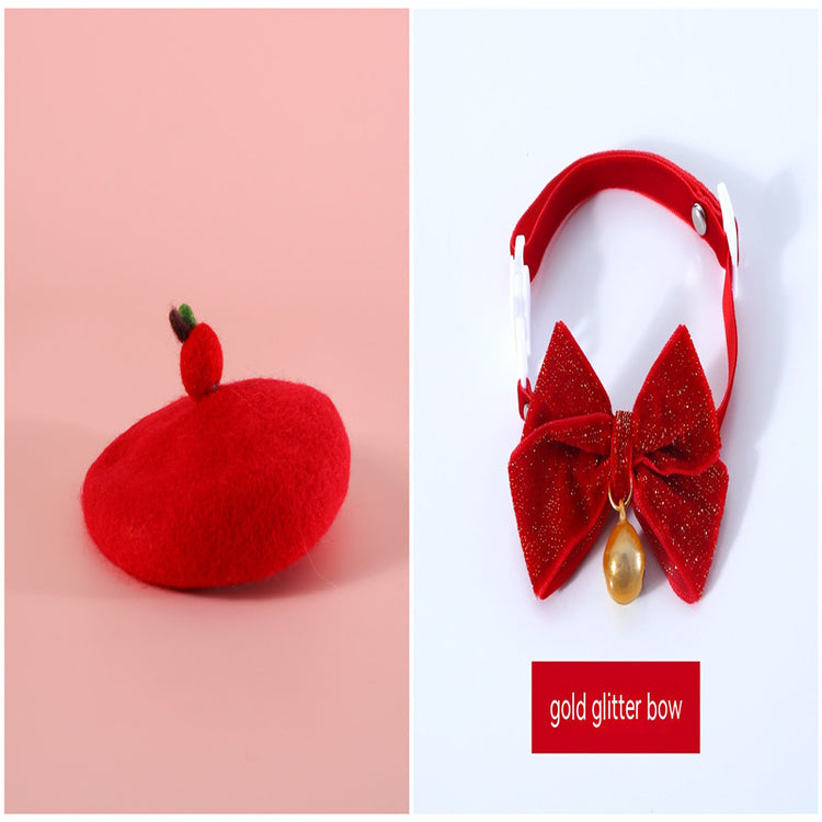 Pet Wool Cartoon Colored Bud Hat