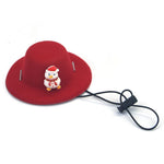 Pet Christmas Hat Felt Cloth Soft Cute Decorate Cosplay Dog Clothing Accessories Cat Festival Grooming Hat Supplies New Year