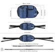 Dog Training Leash Waist Bag Hands-Free Outdoor Pet Running Walking Leash Portable Dog Food Water Cup Storage Bags