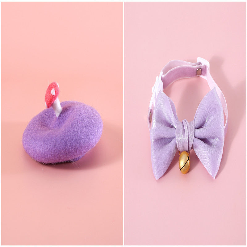 Pet Wool Cartoon Colored Bud Hat