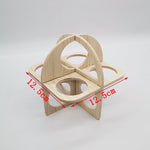 Solid Wood Small House Hamster Sleeping Nest Djungarian Hamster Small Villa Toy Supplies