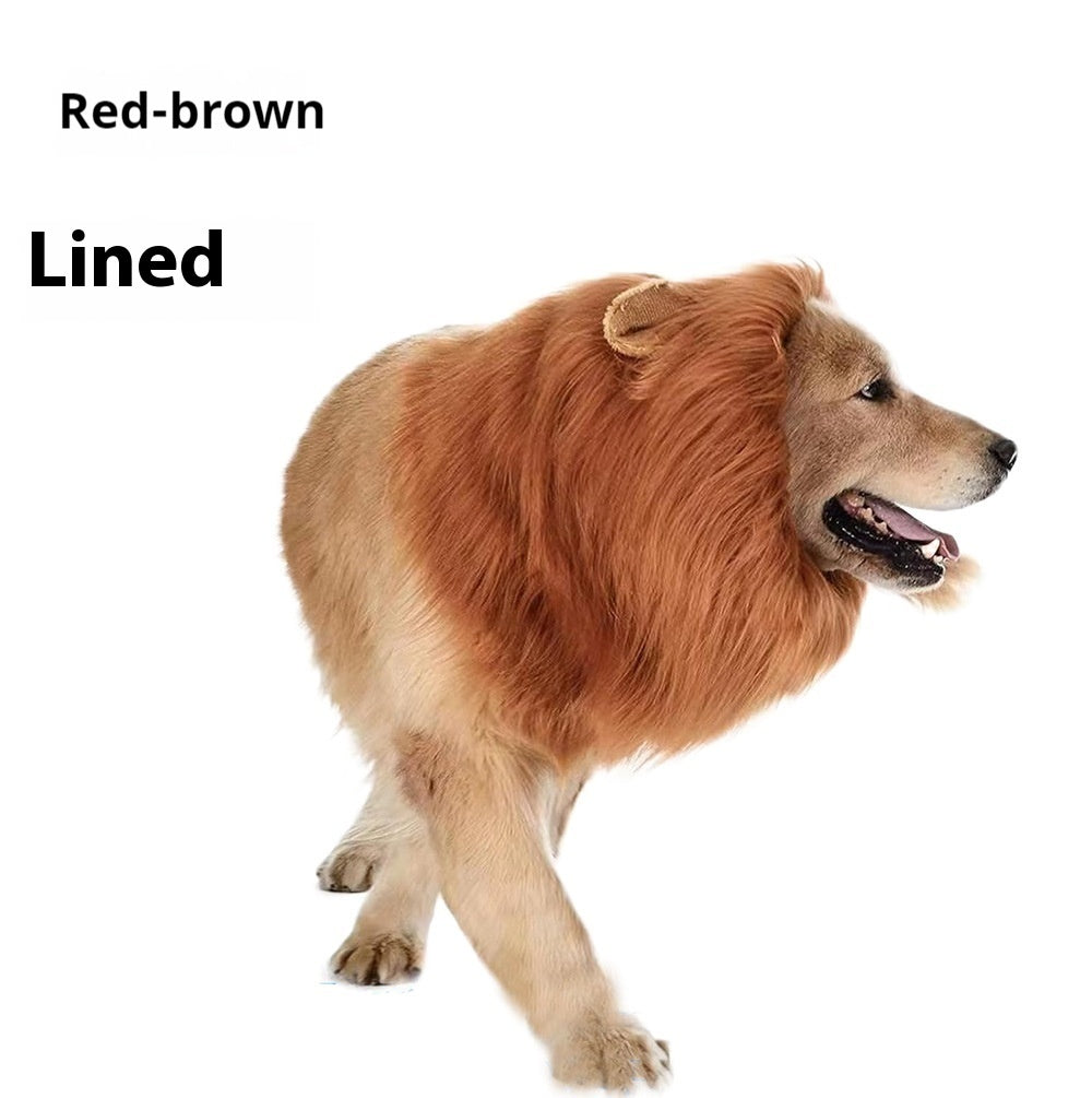 King Of The Jungle Pet Funny Lion Head Cover