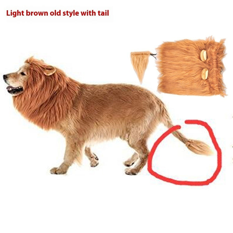 King Of The Jungle Pet Funny Lion Head Cover