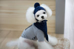Tide pet clothes dog hat bib suit Teddy Bomei wool scarf autumn winter hat pet scarf