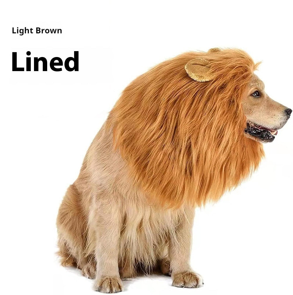 King Of The Jungle Pet Funny Lion Head Cover