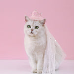 Pet Wedding Princess Crown Headdress Cat