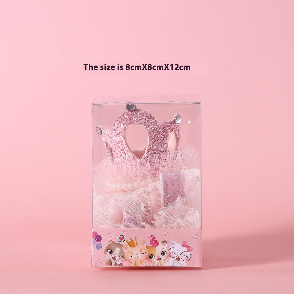 Pet Wedding Princess Crown Headdress Cat