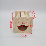 Solid Wood Small House Hamster Sleeping Nest Djungarian Hamster Small Villa Toy Supplies