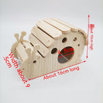 Solid Wood Small House Hamster Sleeping Nest Djungarian Hamster Small Villa Toy Supplies