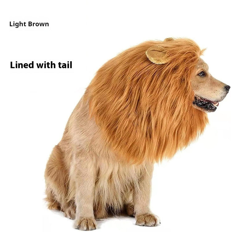 King Of The Jungle Pet Funny Lion Head Cover